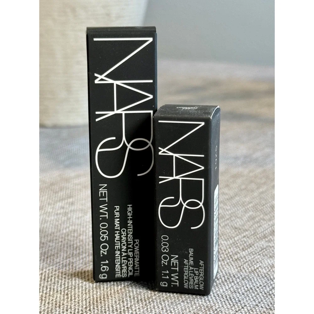 NARS Lip Duo Cruella Powermatte Lip Pencil & Orgasm Afterglow Lip Balm NIB